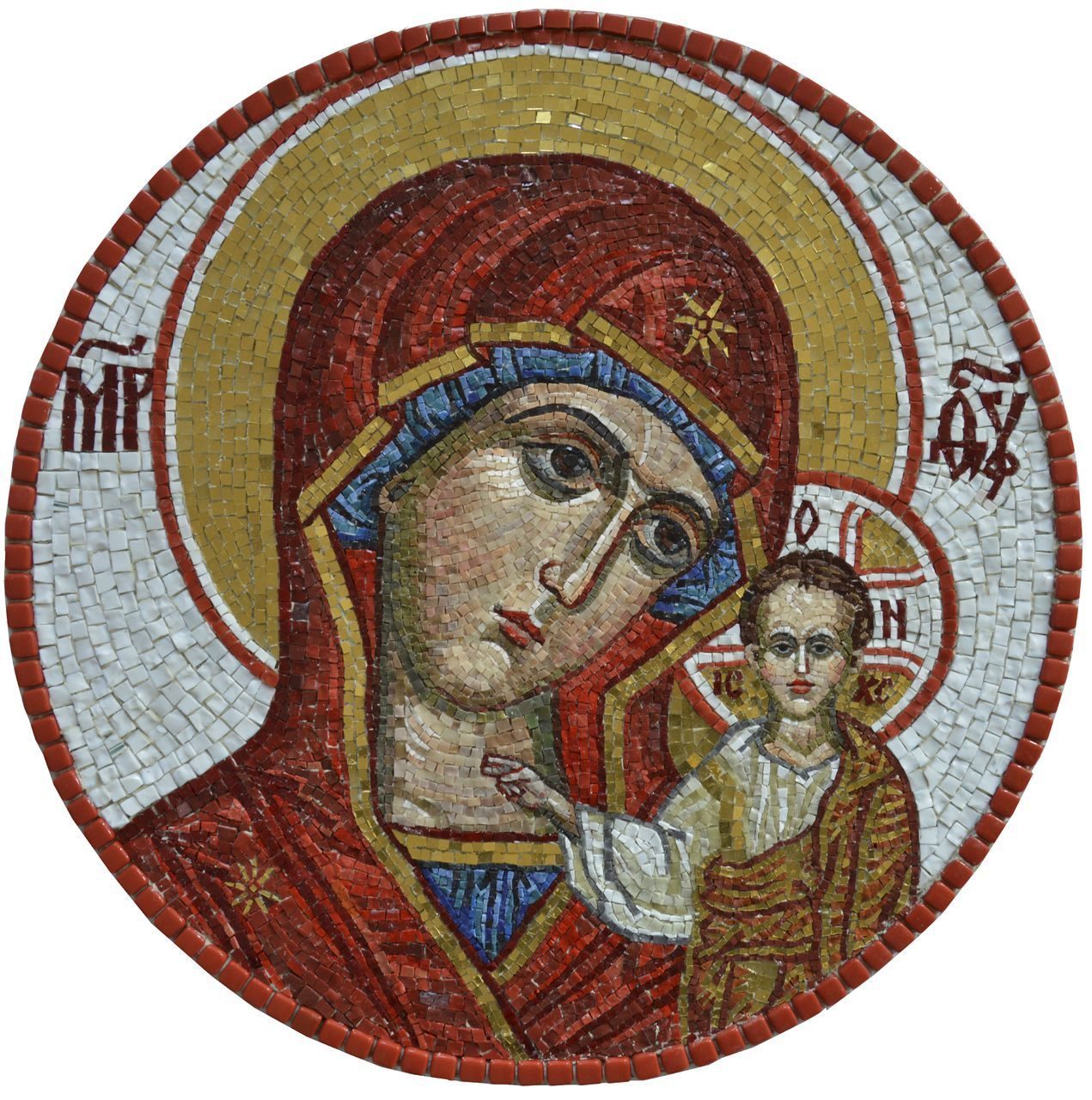 Мозаичные иконы Богородицы Казанская