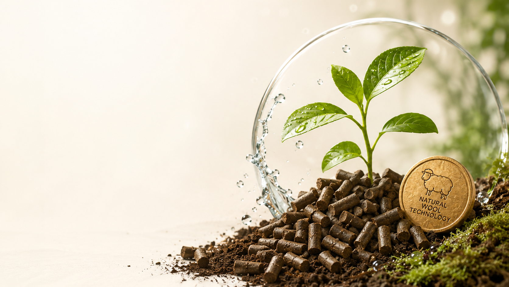 INTON GLOBAL wool pellets and plant
