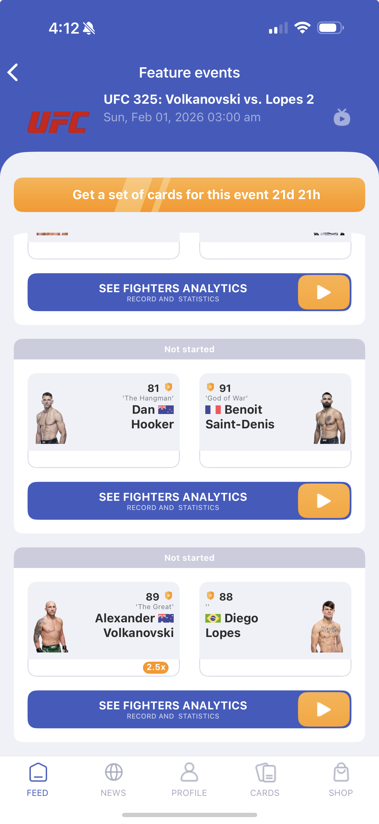  UFC 325 — Full Card, Schedule &amp; Live Stats