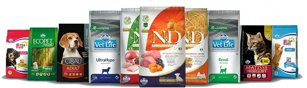 линейки корма Farmina