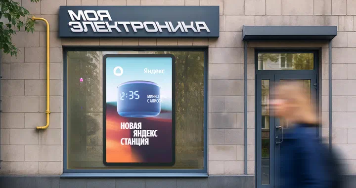 Цифровая наружная реклама в офлайн-точках продаж