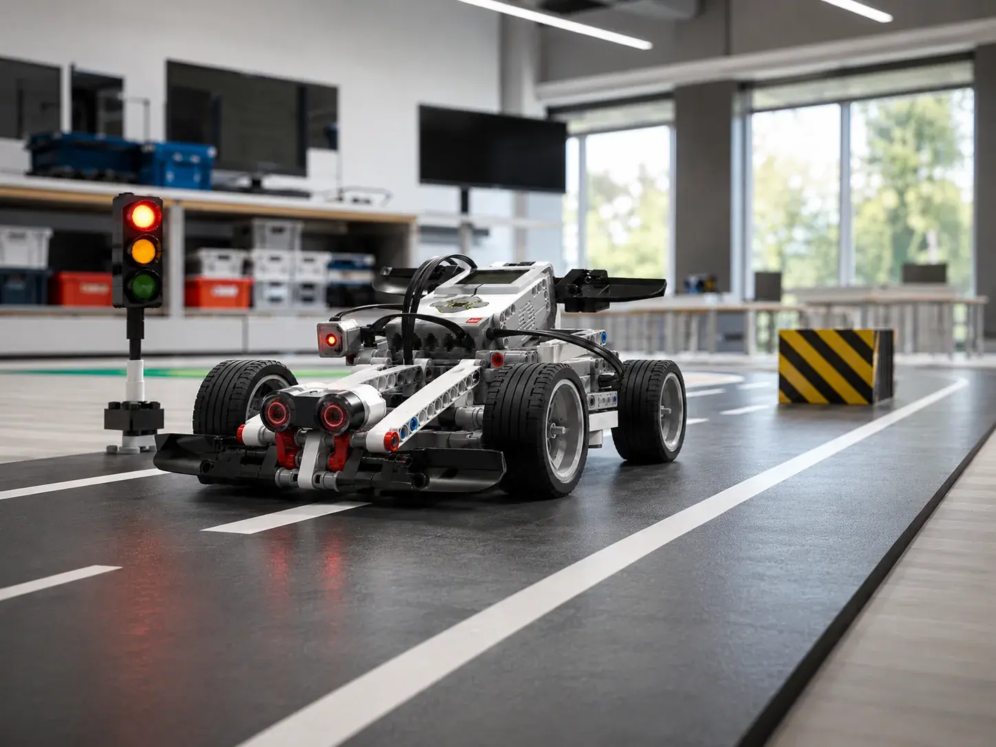 Второй семестр EV3: автономные роботы и датчики