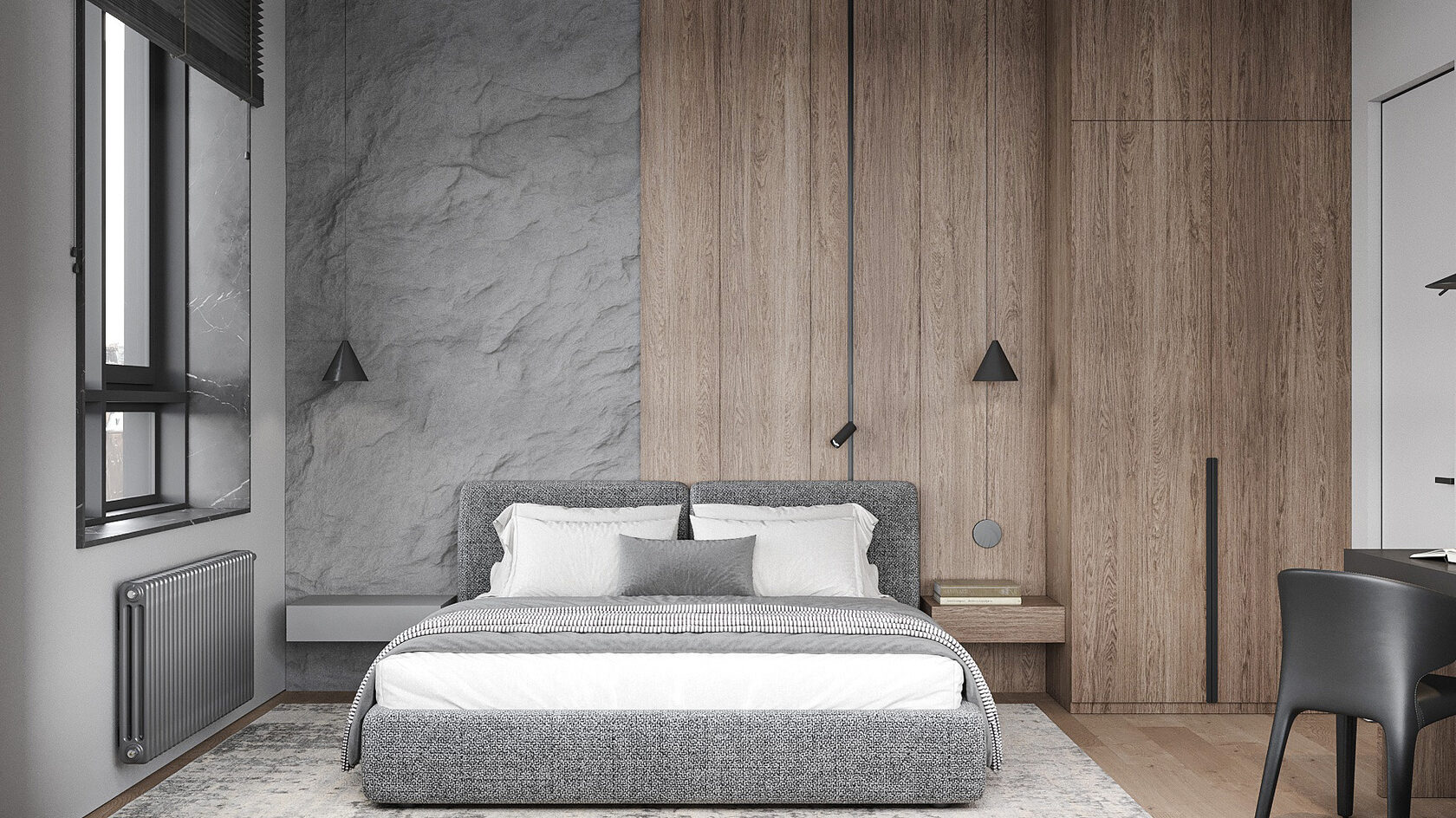 Клубный дом "AKZENT". Дизайн-проект квартиры 45 кв.м.