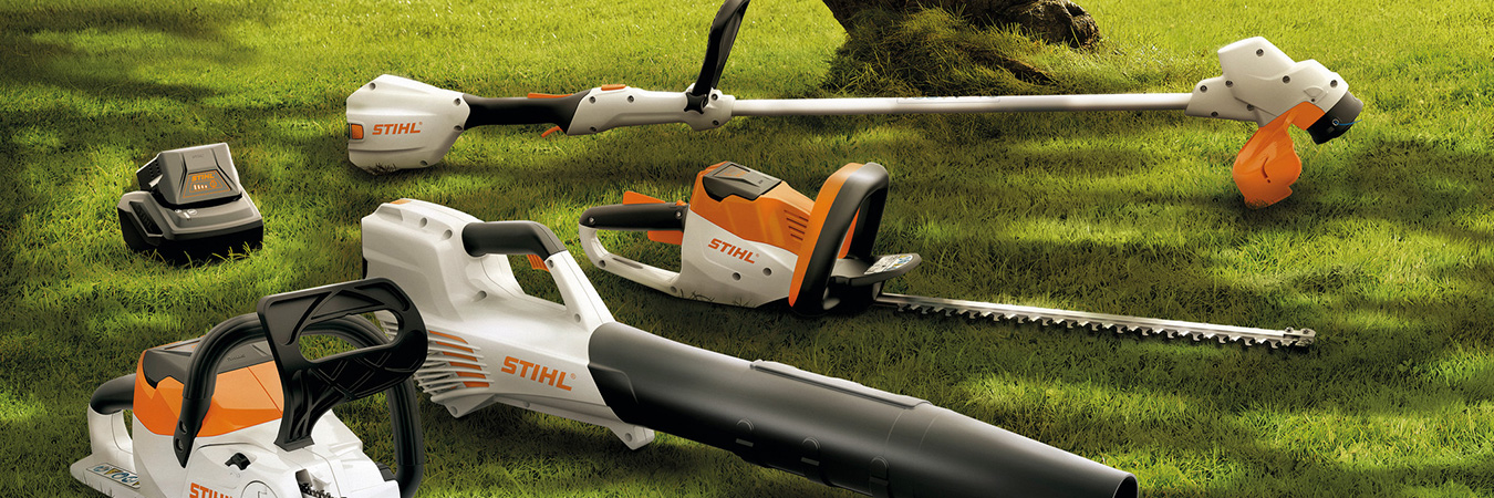 Бензопилы мотокосы. Садовая техника Stihl. Stihl аккумуляторные агрегаты баннер. Stihl te 120. Stihl аккумуляторная техника реклама.