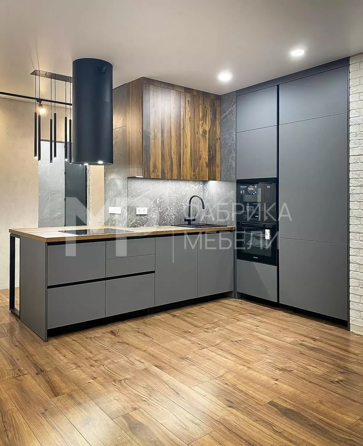 кухня в стиле лофт