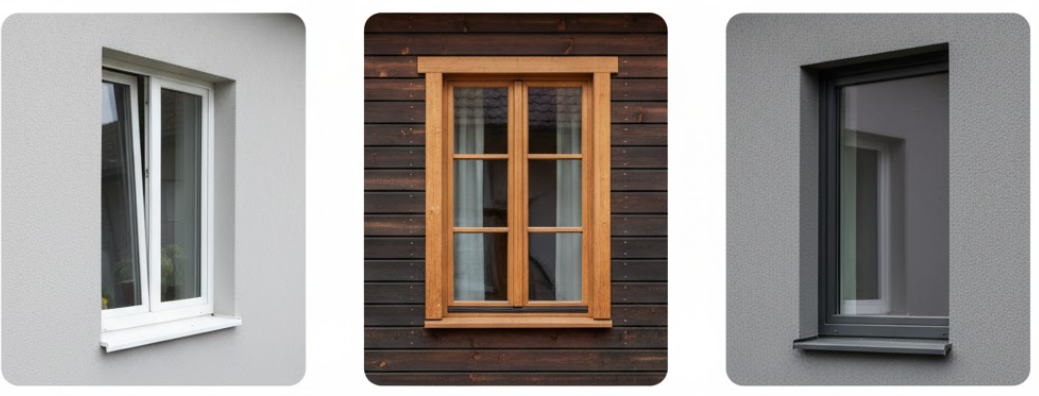 Выбор окон для частного дома: детальное сравнение пластика, дерева и алюминия