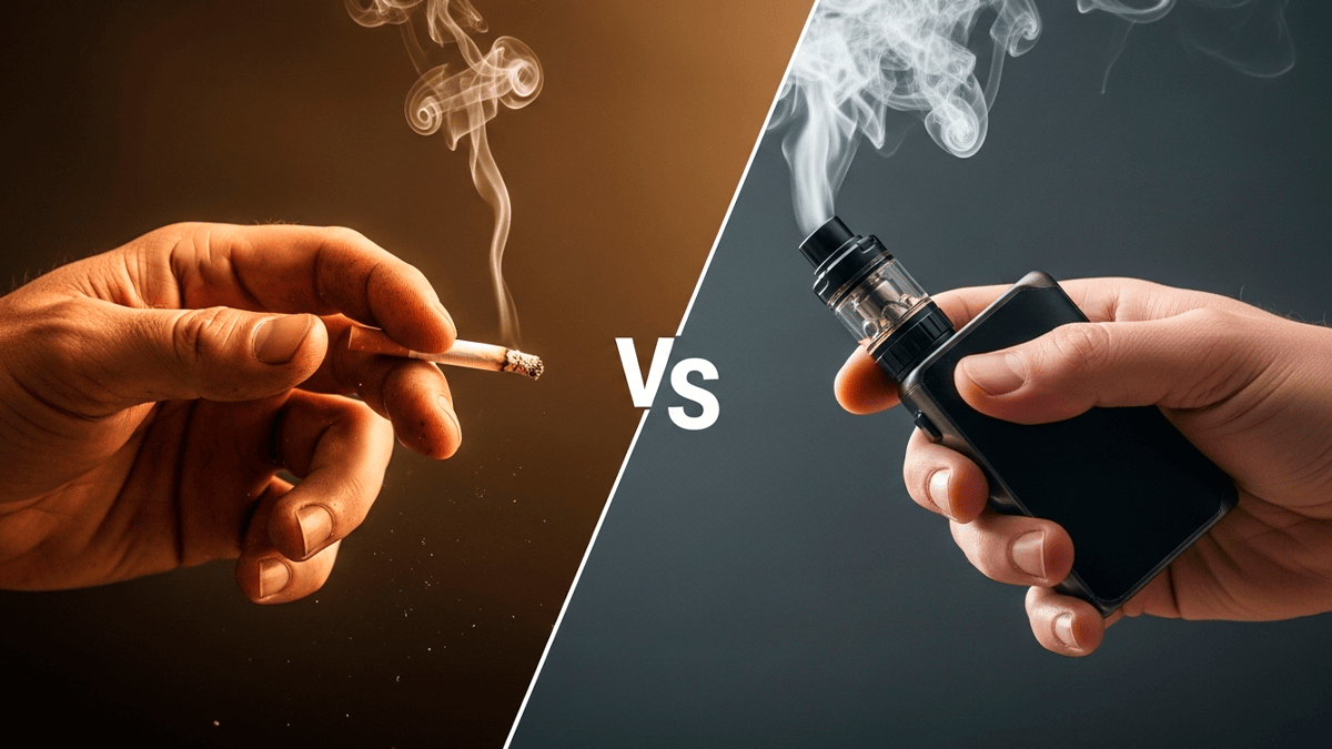 Мифы: вейп против сигарет и зубы