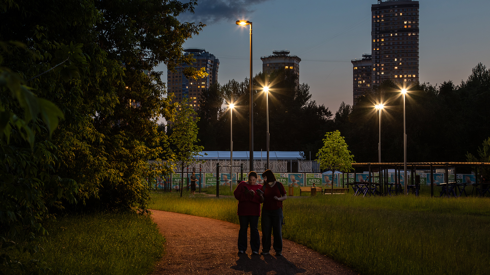 Парковое освещение светильниками Аксис, Москва