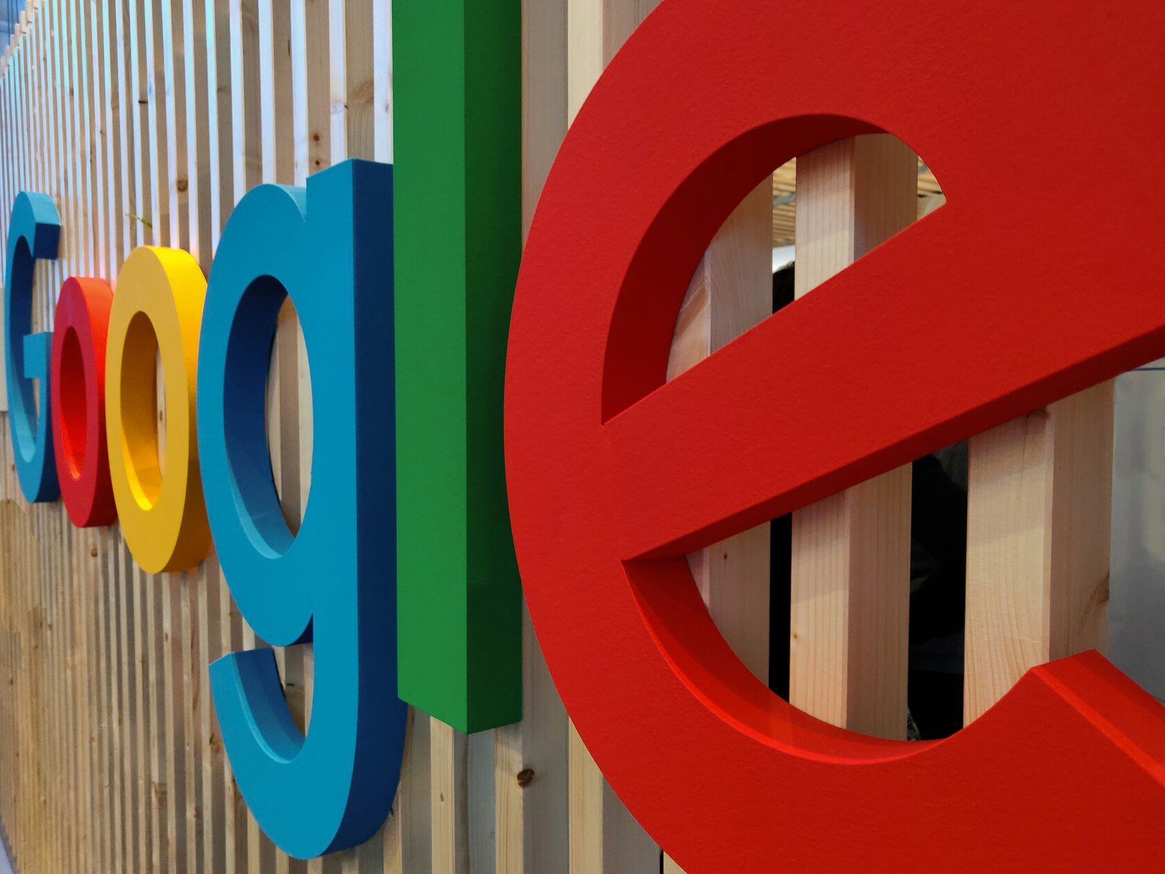 Wooden letters Google