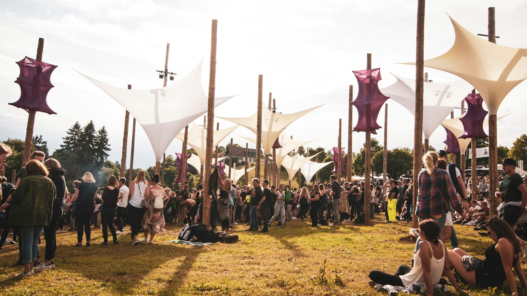 Body art event festival crowd