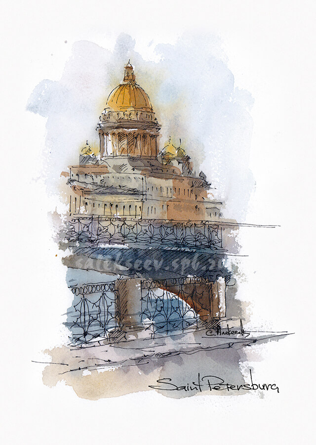  The St. Isaac's cathedral