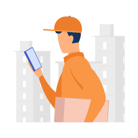 Курьер в приложением