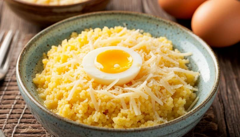 пшенная каша с сыром