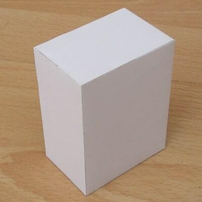Как сделать куб из картона схема