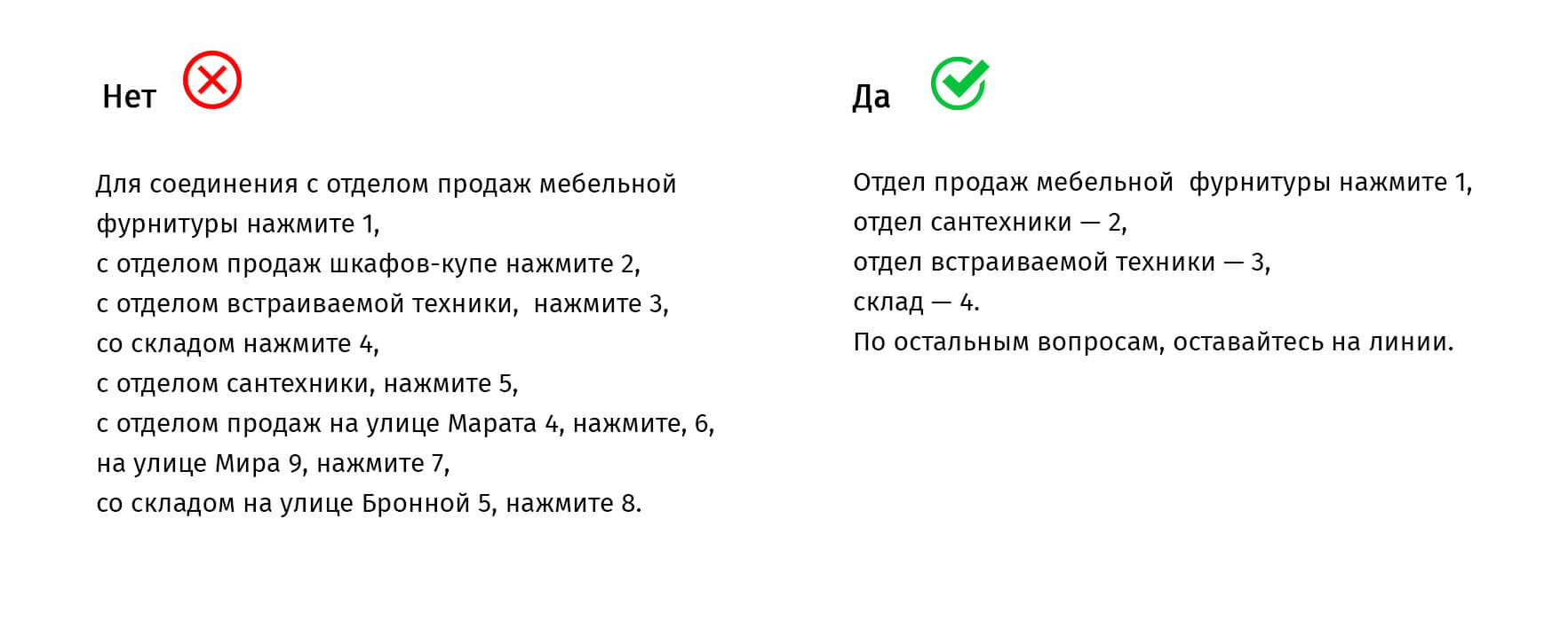 Текст голосового приветствия по телефону образец