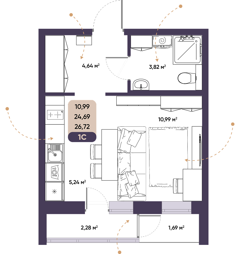 ЖК ПараПарк комфорт-класса, купить студию