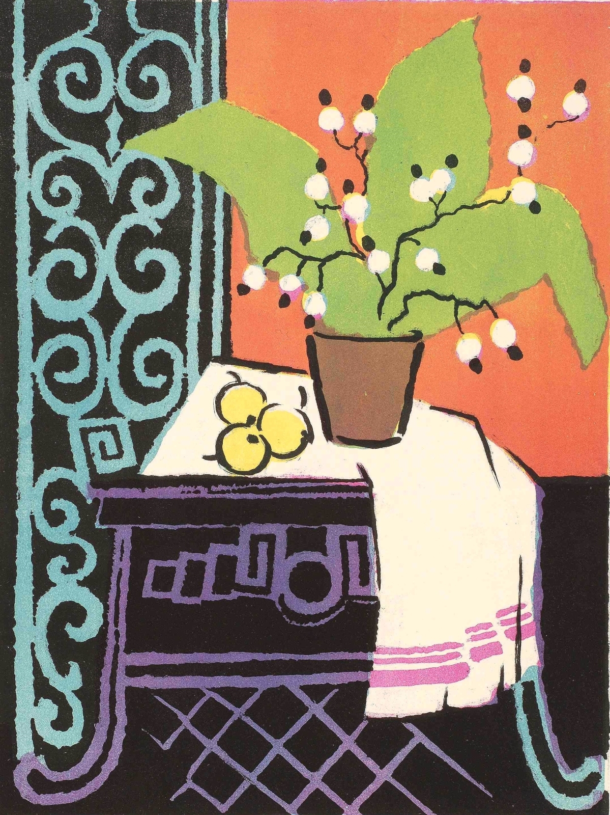Ведерников А.С. Плоский натюрморт. 1963 