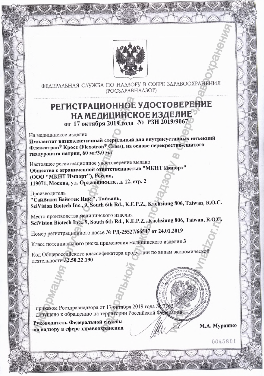 Флексотрон Кросс Укол В Сустав Инструкция Цена