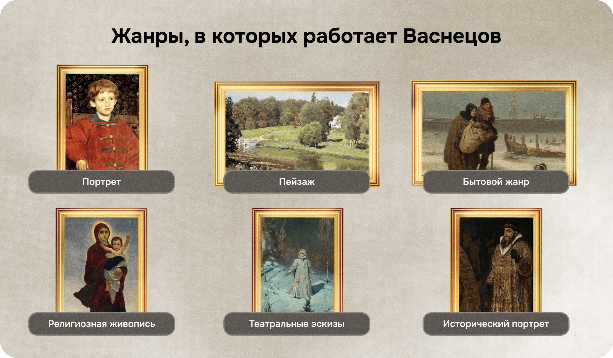 васнецов жанры