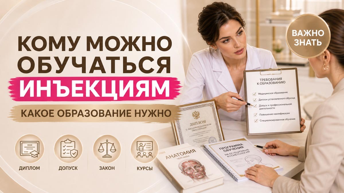 Кому можно обучаться инъекционной косметологии и какое образование необходимо