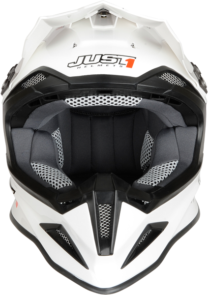 Шлем JUST 1 J12 Solid White Carbon