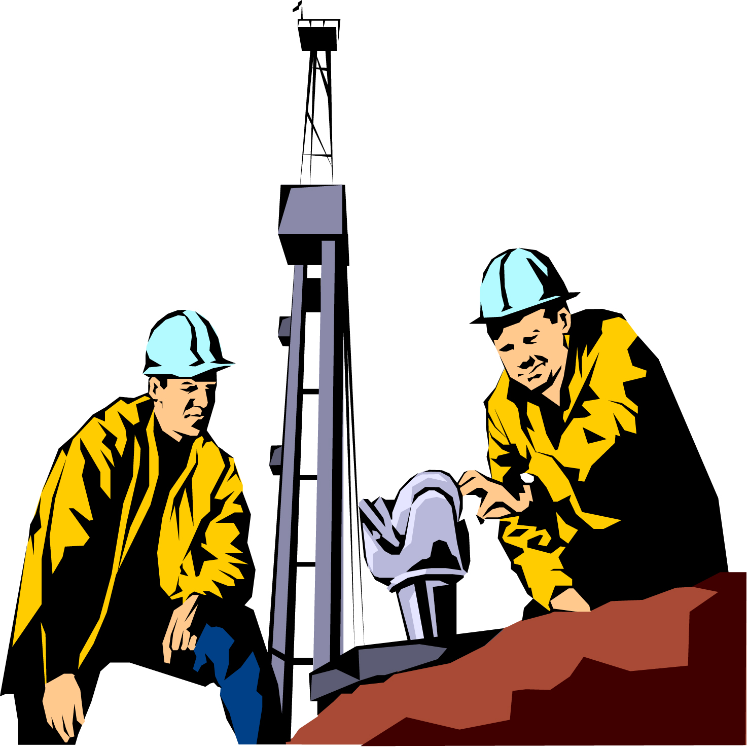 Логотип бурение нефтяных и газовых скважин