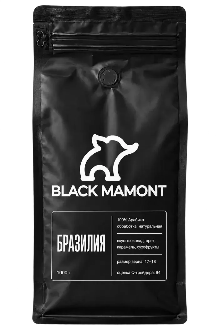 Пачка кофе Black Mamont Бразилия