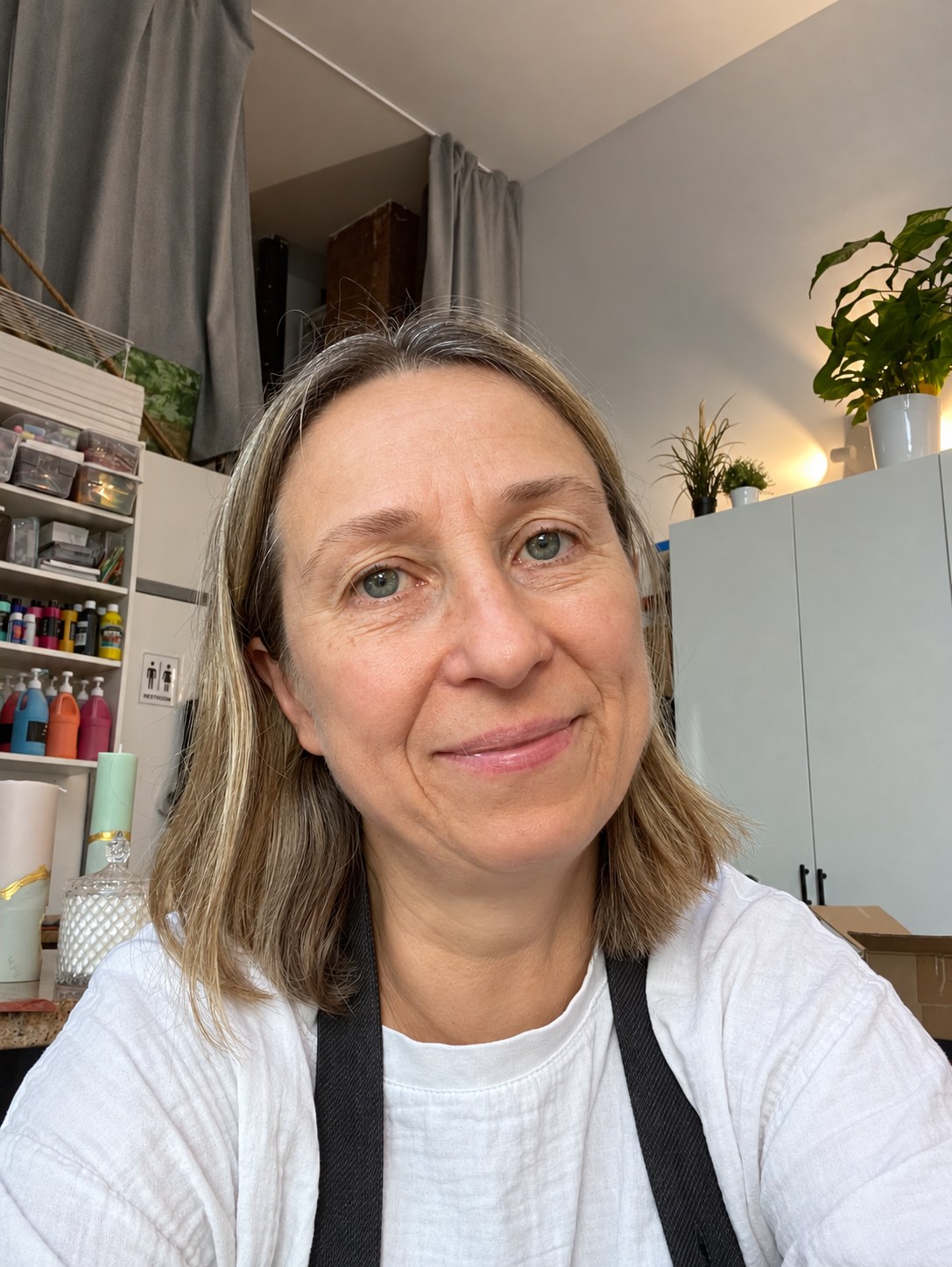 Anna in her studio in Astoria