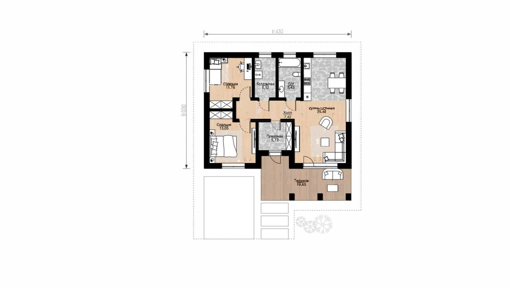 Модульные дома и дома из газобетона в Крыму и Севастополе под ключ от Smart  House