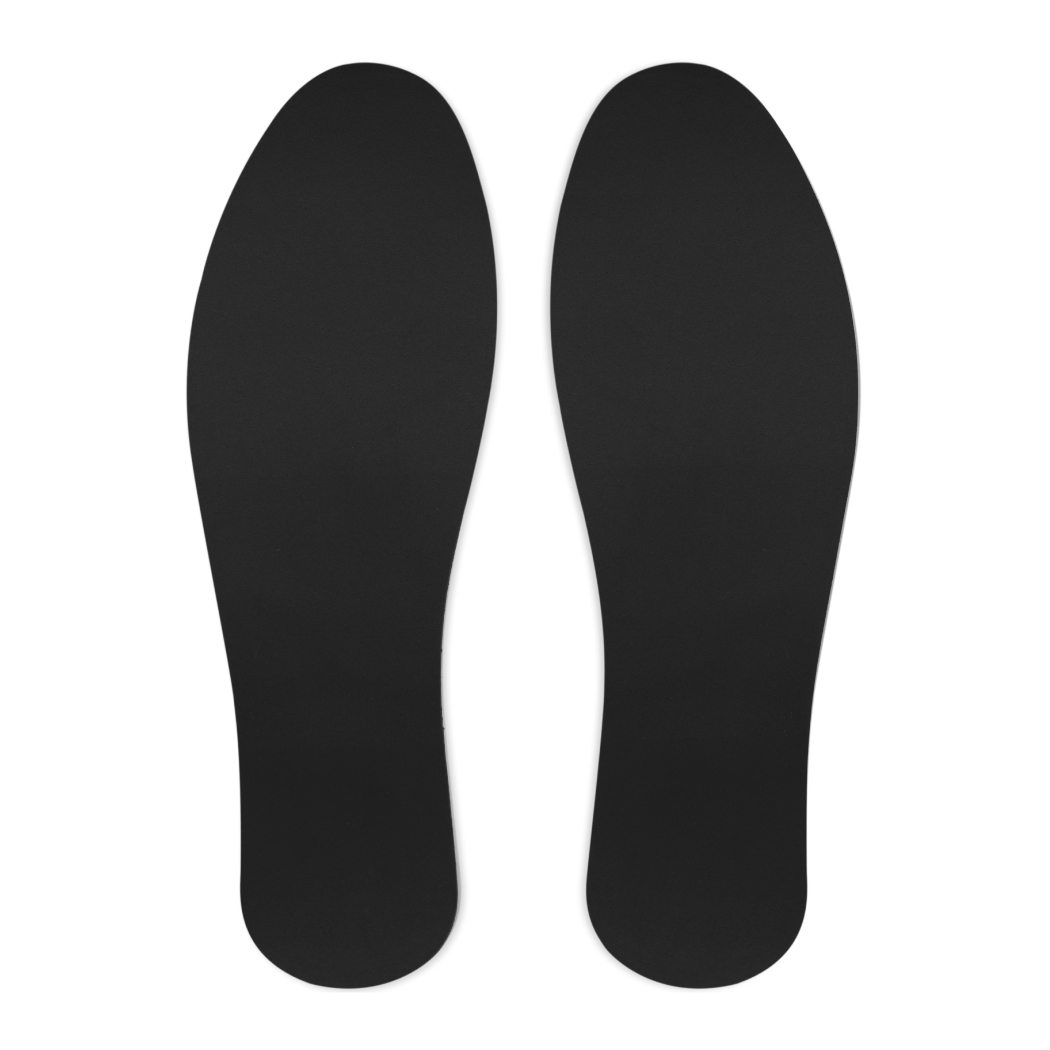 Стельки для обуви Штрих антибактериальные и универсальные из латекса с углем внешняя сторона