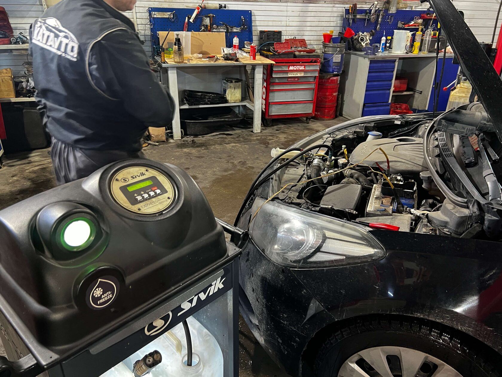 Замена антифриза аппаратная успешно завершена