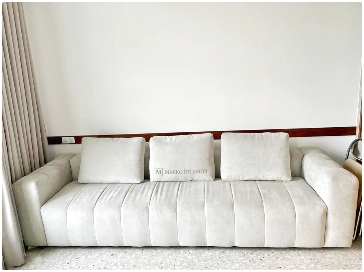 Угловой диван Минотти Фриман Тейлор, реплика модели Минотти, на заказ от компании Марко Интериор в обивке на выбор