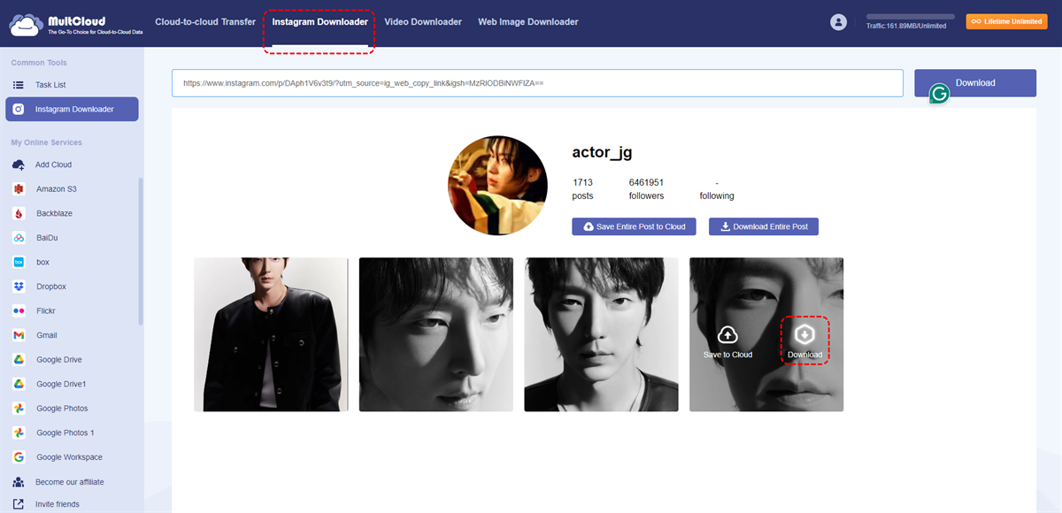 Instagram Photo Downloader Free – MultCloud
