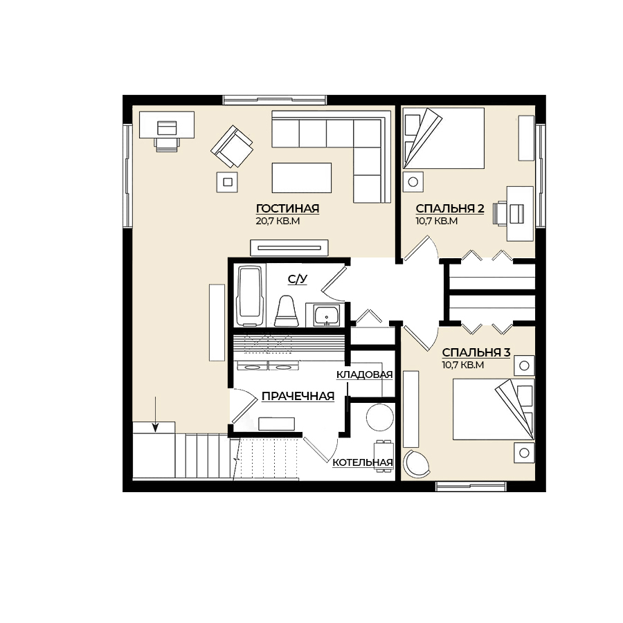 Планировка второго этажа