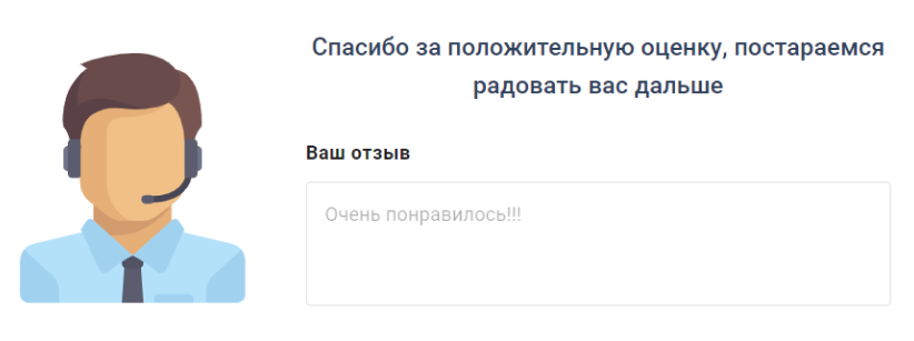 Отдельная вкладка для оценки работы сотрудников