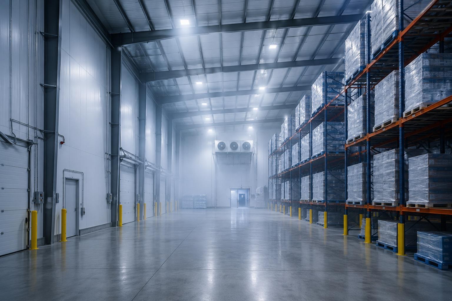 Низкотемпературное складское помещение для хранения замороженной продукции