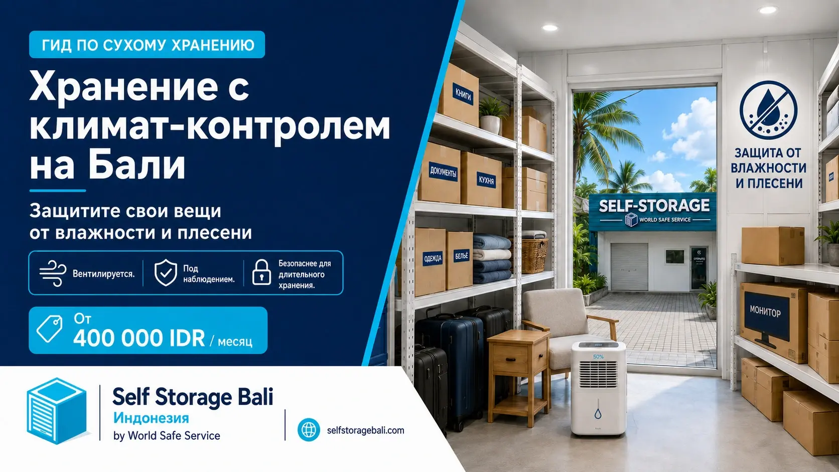 склад с климат-контролем на Бали