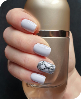 современный стильный минималистичный маникюр