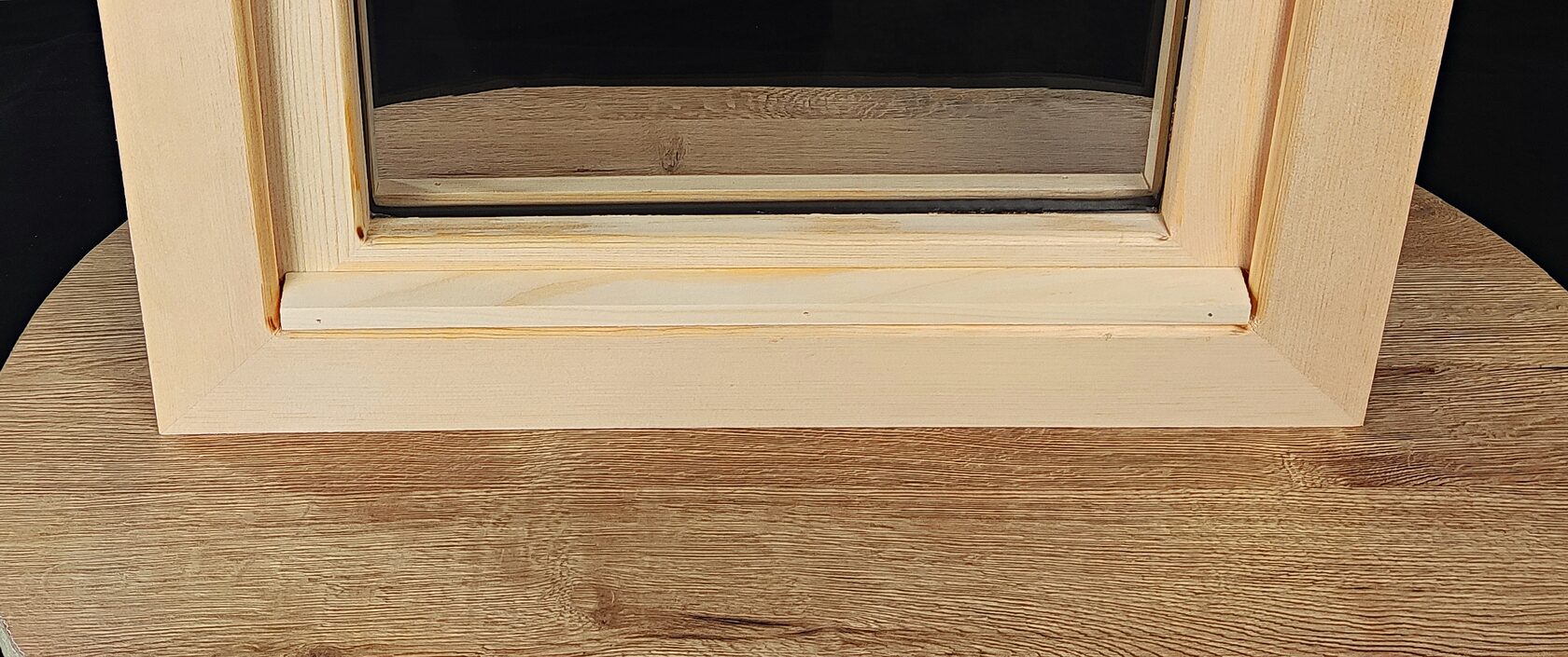 окно кедр прозрачный стеклопакет