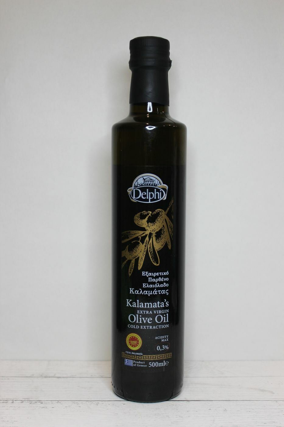  Оливковое масло Kalamata DELPHI нерафинированное Extra Virgin olive oil Каламата Delphi (Греция) 0,5л.