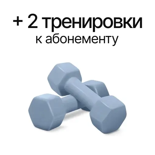 Две тренировки к абонементу