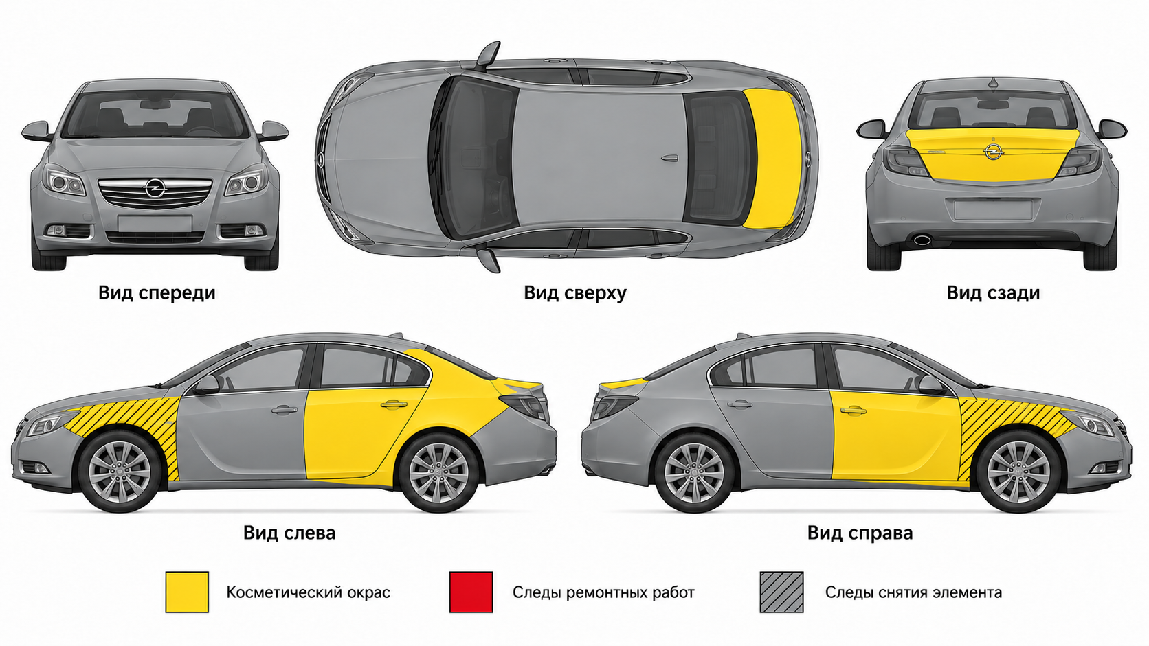 Карта ЛКП Opel Insignia 2.0 AT