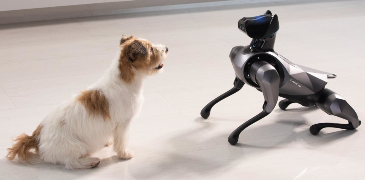 Робот-собака Xiaomi Cyberdog 2 со сменными панелями корпуса под цвета бренда
