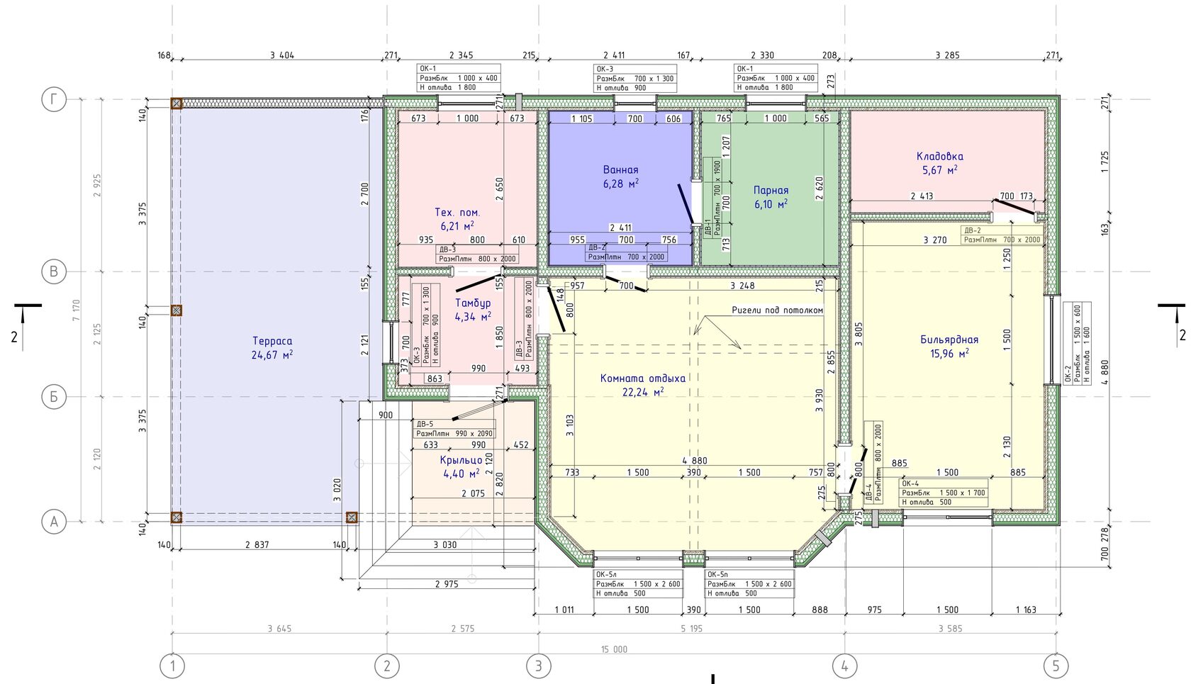 Планировка каркасного дома