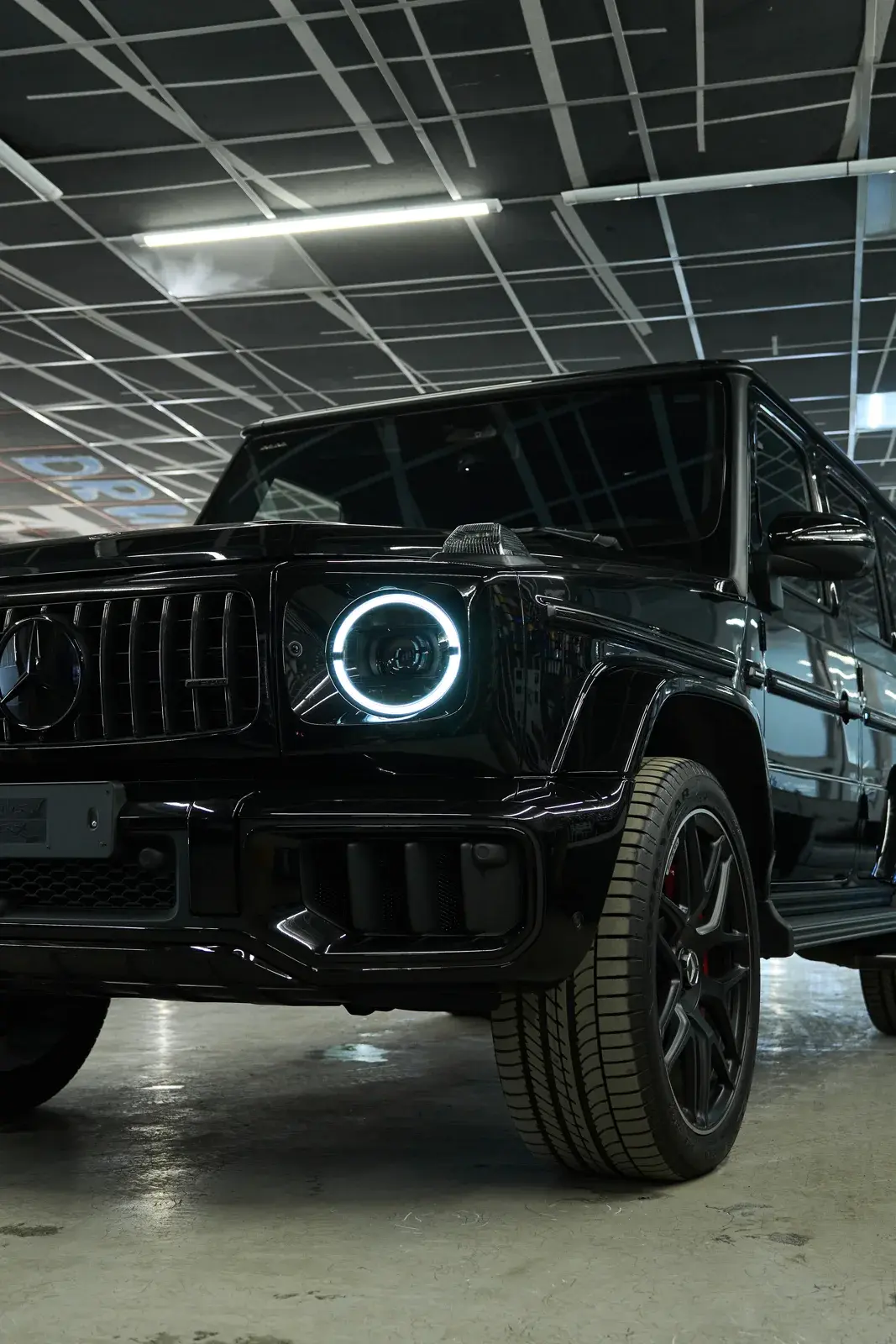 Mercedes-Benz G-Class — прозрачная защитная плёнка на чёрном кузове, фото 2
