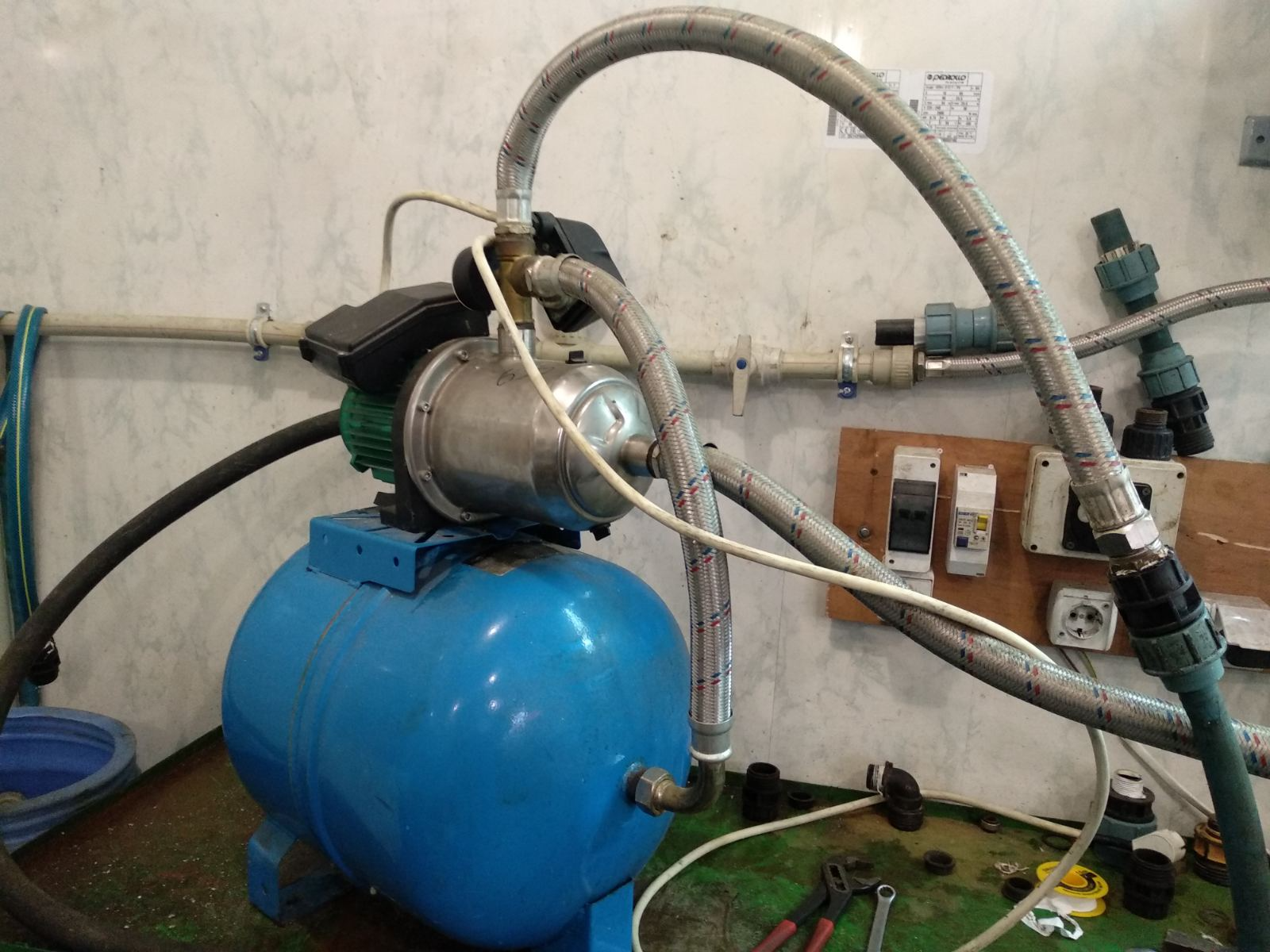 Ремонт Wilo HWJ-201/50. Заміна двох робочиї коліс та торцевого ущільнення. Підключення автоматики