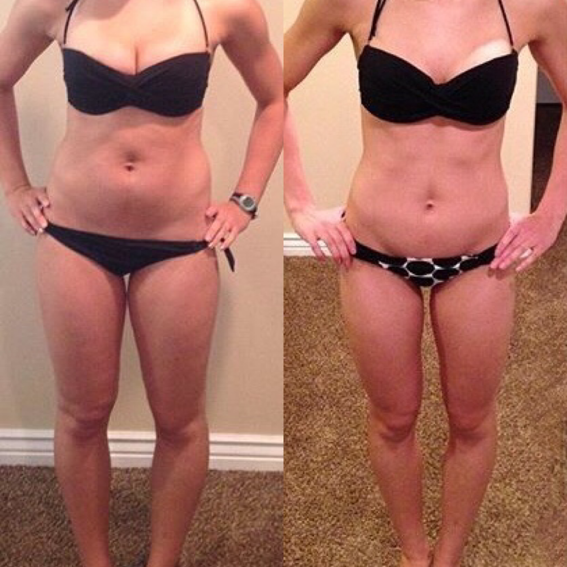 Результаты до и после похудения