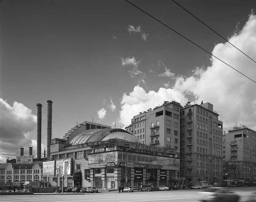 House on the Embankment. Udarnik Cinema. Moscow. 2005. BW Negative 4×5 inch.