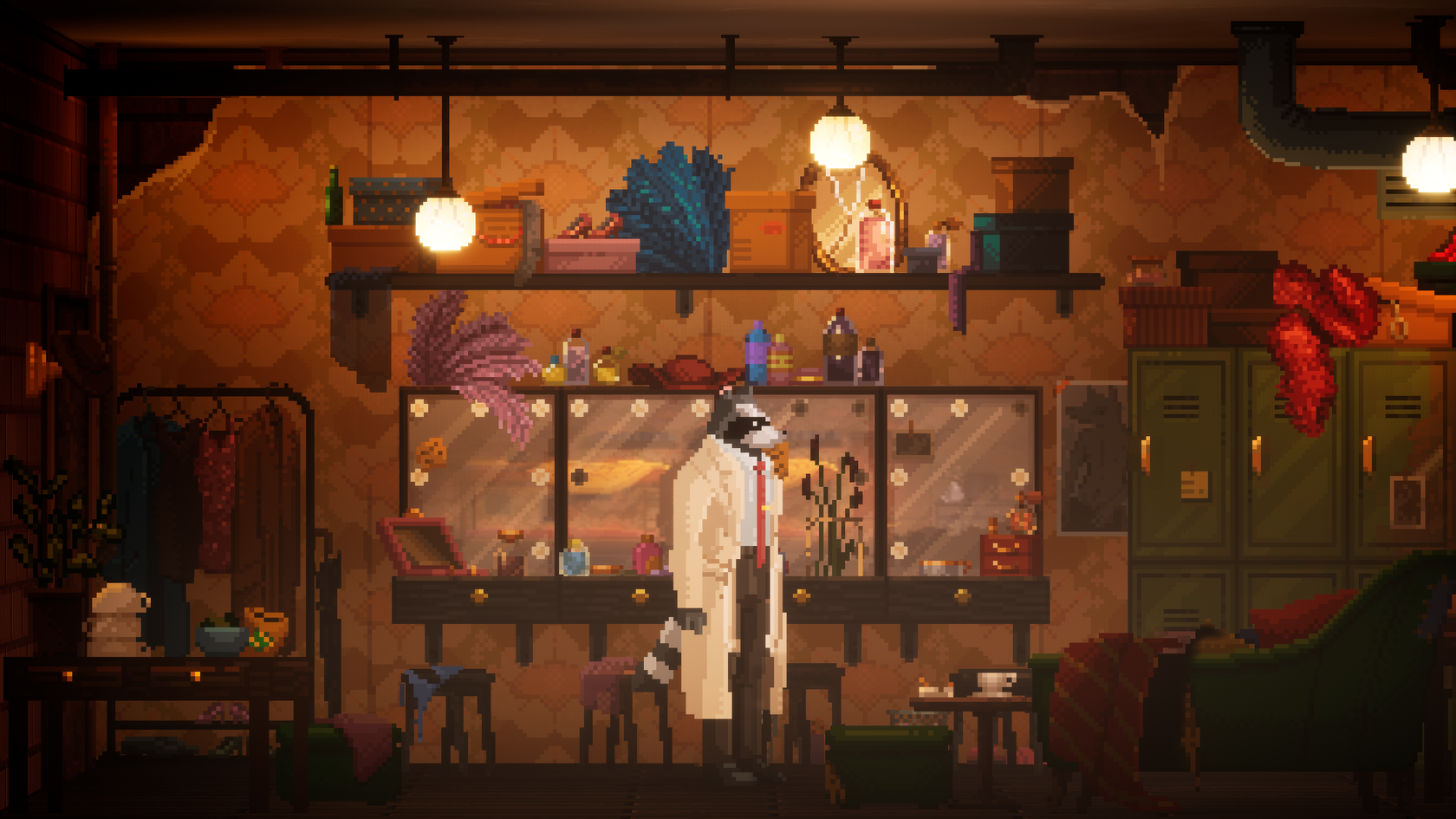 Игра detective room прохождение. Бакбон игра. Игра про енота детектива. Backbone енот детектив. Пиксельный детектив.