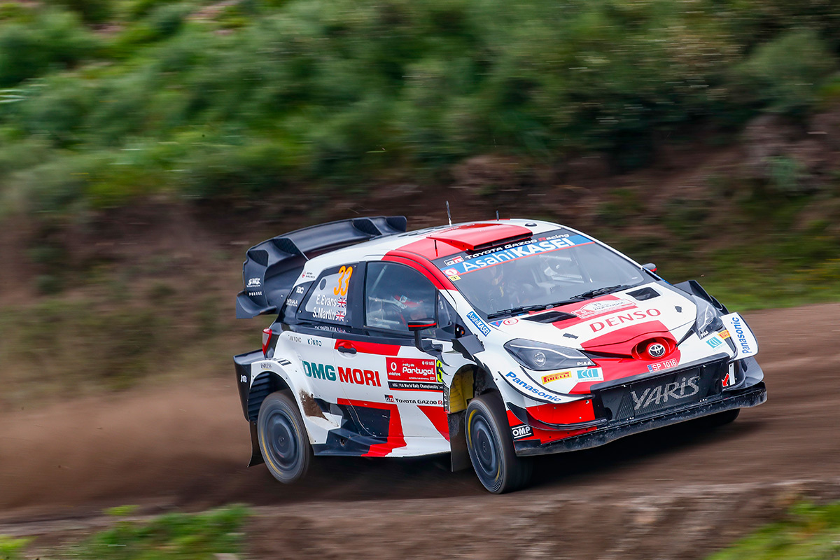 Элфин Эванс и Скотт Мартин, Toyota Yaris WRC, ралли Португалия 2021